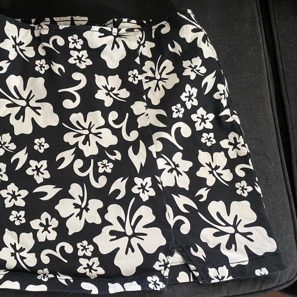 Skirt Wild Fable White and black